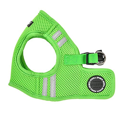 Puppia Soft Vest Dog Harness No Choke Step-in Reflective Triple Layered Breathable Mesh for Small and Medium Dog, Green, Large - color: GREEN, size: Large