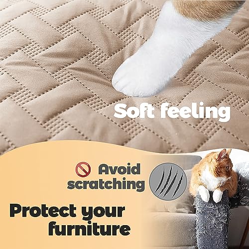 gogobunny 100% Double Sided Waterproof Dog Blanket Soft Bed Pet Cover Reversible Protect Furniture Couch Sofa Car for Puppy Cat Kids (Dark Beige/Light Beige, 30x30 Inch (Pack of 1)) - color: Dark Beige/Light Beige, size: 30x30 Inch (Pack of 1)