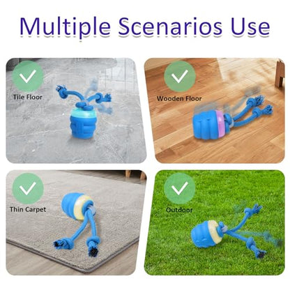 Giociv Interactive Dog Toys with Motion Activated, Squeaky Dog Toy for Daily Training, Keep Dogs Busy - color: BLUE