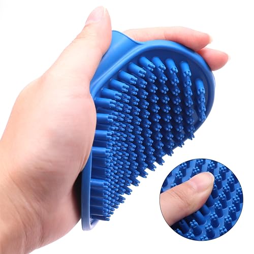 Dog Washing Gloves Brush for Pet: JOANGIHC 3PCS Dogs Shedding Wash Massage Gloves Grooming for Short Long Haired Dogs Cats (Light Yellow) - color: Light Yellow