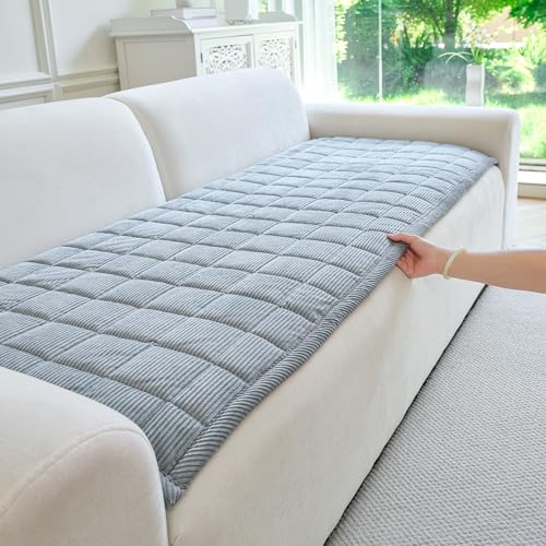 Couch Covers for Dogs Washable, Non Slip Couch Covers for Loveseat Sofa Pet Friendly, Soft Fuzzy Sofa Covers for Pet, Dog Couch Cover Furniture Protector(1PC,Light Grey,27.6"x94.5") - color: Light Grey, size: 27.6"x94.5"