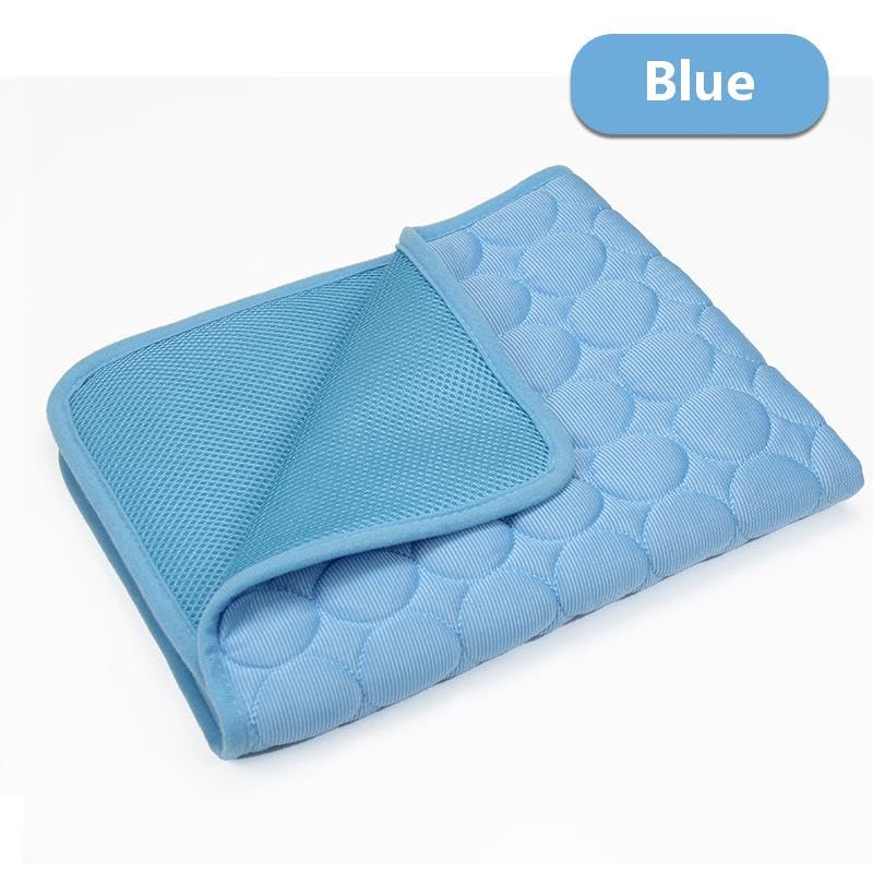 1pcs Dog Bed Cover Pet Blanket for Furniture Bed Couch Sofa Reversible, Breathable, Washable Pet Blankets, Dog Cooling Mat, Blue, 70 * 55cm - color: Blue, size: 70*55cm