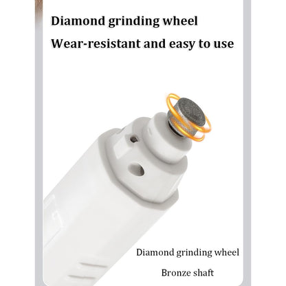 Silent Groom Pro, Nail Trimmer with LED Light & 5 Speeds,Quick USB Charge,Electric Rechargeable Pet Nail Trimmer for Small Medium Large Dogs & Cats - color: White-02
