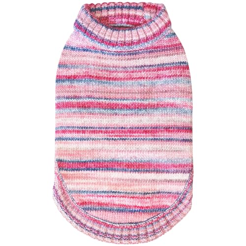 Blueberry Pet Dog Christmas Sweater - Award-Winning Cozy Knit Dog Clothes | Large Warm Dog Sweater, 22" Back, Gradient Dip Dye | Stylish Puppy Warmer, Machine Washable Holiday Wear - color: Raspberry Blend, size: 22 inch (Pack of 1)