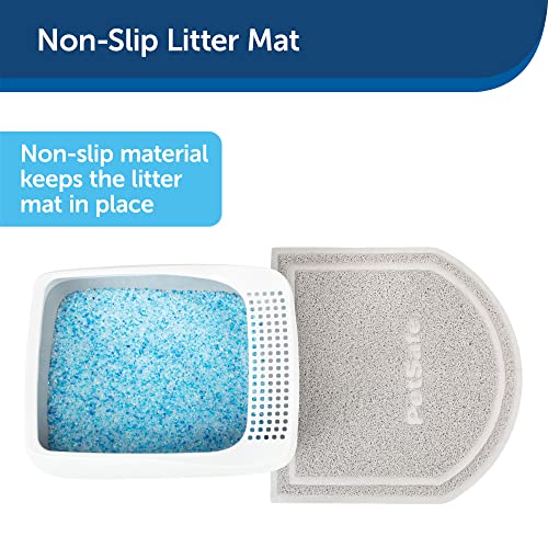PetSafe Anti-Tracking Litter Mat - Traps Crystal and Clay Clumping Cat Litter - Durable Mesh Material - Easy to Clean Mat - Compatible with All Cat Litter Boxes - Small Size - size: Small
