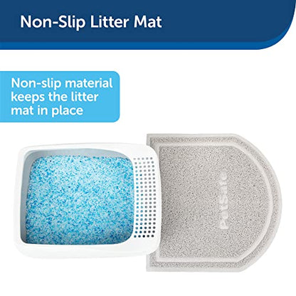 PetSafe Anti-Tracking Litter Mat - Traps Crystal and Clay Clumping Cat Litter - Durable Mesh Material - Easy to Clean Mat - Compatible with All Cat Litter Boxes - Small Size - size: Small