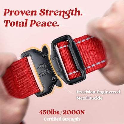 rabbitgoo Tactical Dog Harness Small Sized, No Pull Upgraded Reflective Heavy Duty Molle Vest with Handle, Adjustable Military Service Dog Vest for Walking Hiking Training, Red, S - color: Red Reflective, size: Small