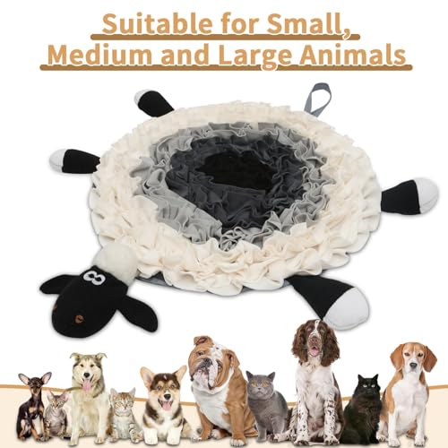 Snuffle Mat for Dogs - Interactive Feeding & Smell Training Toy, Puzzle Slow Feeder for Large, Medium & Small Dogs, Keeps Them Busy, Fun Treat Dispenser & Enrichment Toy