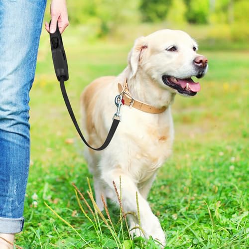 Retractable Dog Leash, 16ft Dog Walking Leash for Small Dogs up to 77lbs, Non-Slip Handle - Black - color: Black