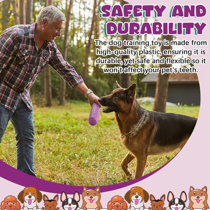 Blueweenly 4 Pcs Dog Bumper Toy for Water Retrieving Plastic Puppy Training Dummy Dog Float Toy Lightweight for Float on The Water Pool Outdoor Training Hunting Fetching (Purple) - color: Purple