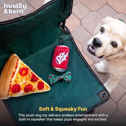 Huxley & Kent Funny Dog Toy w/Squeaker – Power Plush Squeaky Dog Toys for Small, Medium & Large Dogs – Soft Stuffed Animal for Indoor Play & Fetch - Dr Pooper, Small - size: Small, style: Dr Pooper