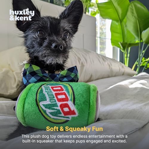 Huxley & Kent Funny Dog Toy w/Squeaker – Power Plush Squeaky Dog Toys for Small, Medium & Large Dogs – Soft Stuffed Animal for Indoor Play & Fetch - Mountain Poo, Small - size: Small, style: Mountain Poo