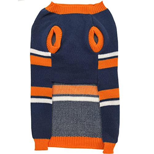 NFL Denver Broncos Dog Sweater, Size Small. Warm and Cozy Knit Pet Sweater with NFL Team Logo, Best Puppy Sweater for Large and Small Dogs - color: Denver Broncos, size: Small