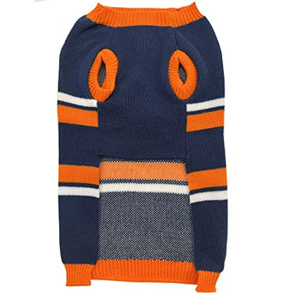 NFL Denver Broncos Dog Sweater, Size Small. Warm and Cozy Knit Pet Sweater with NFL Team Logo, Best Puppy Sweater for Large and Small Dogs - color: Denver Broncos, size: Small