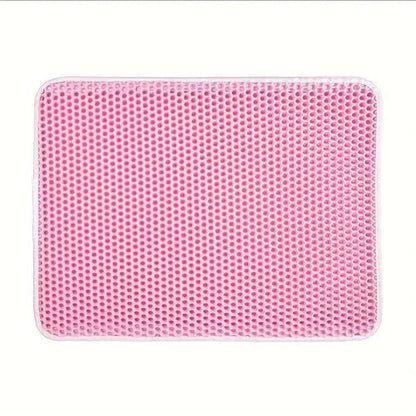 Large Cat Litter Mat with Advanced Honeycomb Double Layer Design, Urine Waterproof Easy Cleaning(H,L-60X90cm) - color: H, size: L-60X90cm