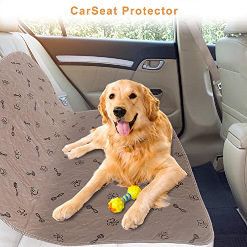 Peepeego 2Pack Pee Pads for Dogs Washable+Free Dog Comb, Waterproof Rugs 36”x48, Absorbent Dog Pads Reusable, Non Slip - size: 2Pack 36x48