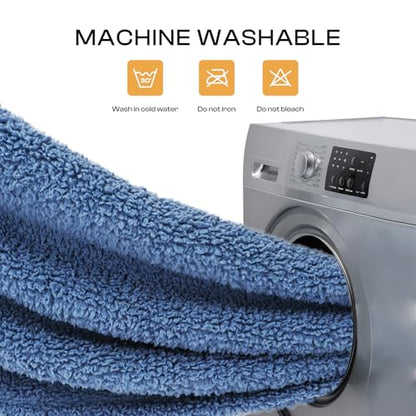 Luciphia Premium Fleece Dog Puppy Blanket Soft Pet Sherpa Calming Cat Blankets Throw for Small Medium Dog Cat(Haze Blue,57x40 inches) - color: Haze Blue, size: 57x40 inches
