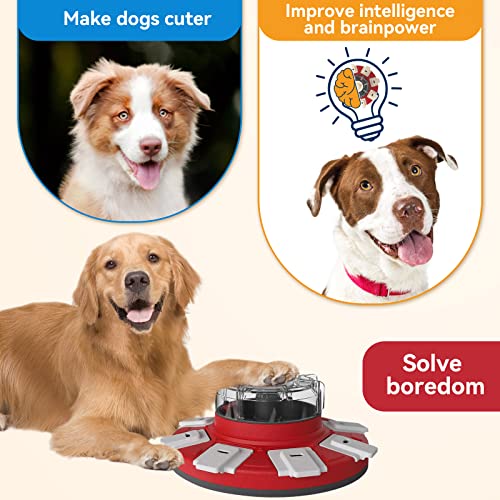 Dog Treat Puzzle Slow Feeder Toys, Dog Food Treat Dispenser/Slow Feeder/Interactive Enrichment Toys for Large/Medium/Small Dogs, Puppy Boredom Buster and Mentally Stimulating, Level 2 in 1 - color: Puzzle Toy 2 in 1 A