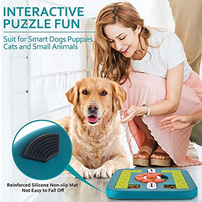 Dog Puzzle Toys, Treat Dispensing Dog Enrichment Toys for IQ Training and Brain Stimulation, Interactive Mentally Stimulating Toys as Gifts for Puppies, Cats, Dogs (M-Level 3) - color: M-Level 3