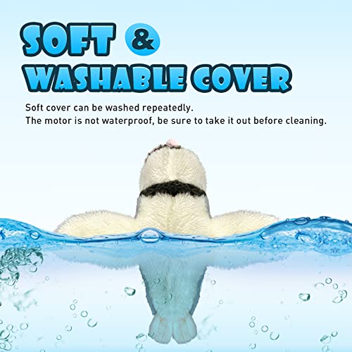 Cat Toys, Flapping Wings Penguin, No Flying, Chirping Bird Interactive Catnip Toy for Kitten or Small Dogs, Touch Activated, Rechargeable - color: Penguin