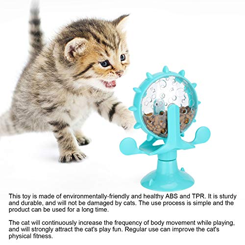 GLOGLOW Interactive Feeder – Adjustable Treat Dispensing Cat Toy, Slow Feeder for Digestion, BPA-Free Plastic, Lightweight & Dishwasher Safe, Blue - color: blue