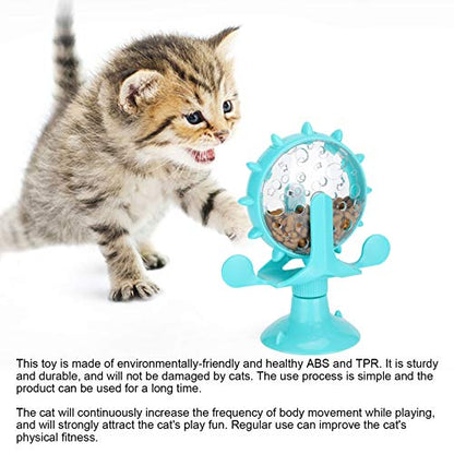 GLOGLOW Interactive Feeder – Adjustable Treat Dispensing Cat Toy, Slow Feeder for Digestion, BPA-Free Plastic, Lightweight & Dishwasher Safe, Blue - color: blue