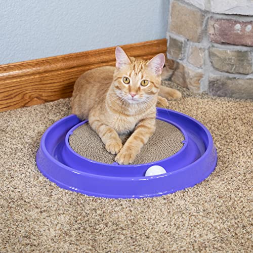 Kitty City Cat Scratchers - Cat Scratching Pad & Ball Track Scratcher - color: A) XL Scratcher