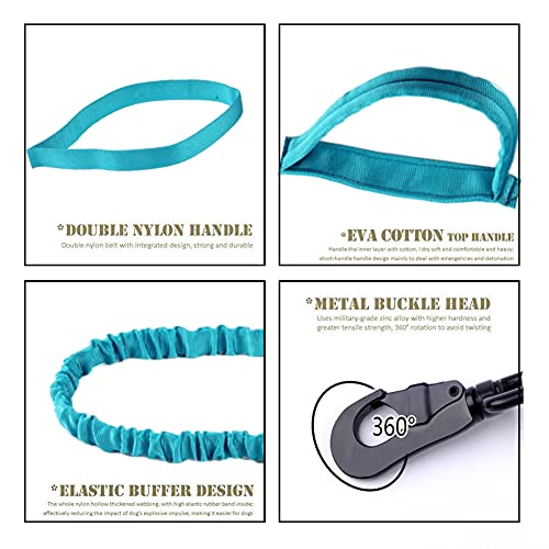 Tactical Dog Collar and Leash Set Adjustable Military Nylon Dog Collar with Control Handle and Heavy Duty Metal Buckle for Large Dogs（Blue S - color: Blue SET(collar+leash), size: Small (Pack of 1)