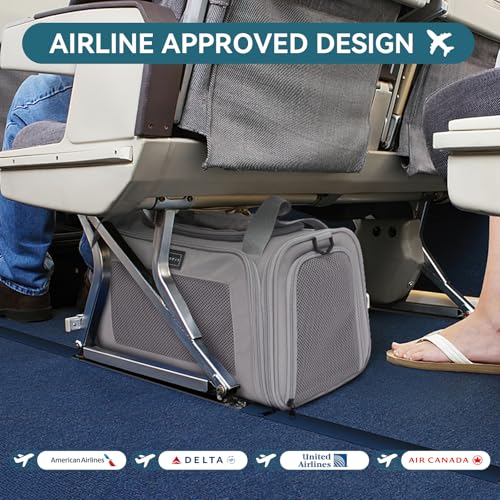 PETSFIT Cat Carrier Airline Approved, Soft Carrier for Small and Medium Cats Under 12 Lbs, Soft Cat Travel Bag, Kitten Carrier with Extendable Mat, Grey - color: Grey, size: Medium