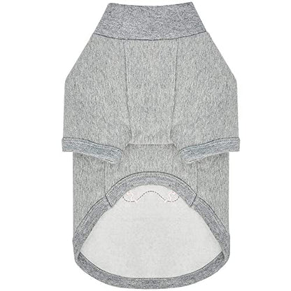 Blueberry Pet Soft & Comfy Merry Christmas Holiday Festive Gingerbread Man Pullover Turtleneck Fall Winter Dog Sweatshirt Coat, Back Length 12", Warm Clothes for Small Dogs - color: Gingerbread Man, size: 12 inch (Pack of 1)