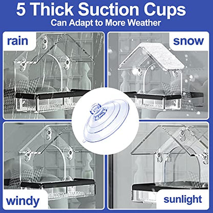 Bird Feeder Suction Cup, Bird Feeder Window Suction Cup, Bird Feeder Suction Cups Replacement (5 Pcs)