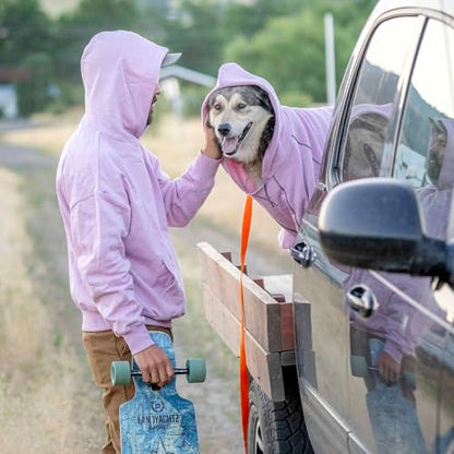 Blueberry Pet Essentials Dog Hoodie – 14 inch, Cotton‑Blend Sweatshirt with Hood, Pink Lilac, Machine‑Washable Small‑Dog Jersey - color: Dog Hoodie - Pink Lilac, size: 14 inch (Pack of 1)