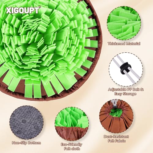 Snuffle Mat for Dogs Cats, Interactive Pet Non Slip Sniff Mat for Slow Eating Cognitive Puzzle Feeder for Enrichment Mental Stimulation Toys Keeping Boredom Away