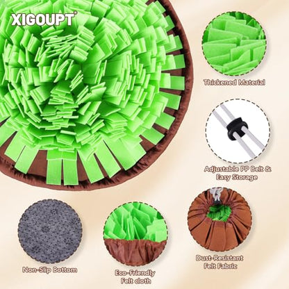 Snuffle Mat for Dogs Cats, Interactive Pet Non Slip Sniff Mat for Slow Eating Cognitive Puzzle Feeder for Enrichment Mental Stimulation Toys Keeping Boredom Away