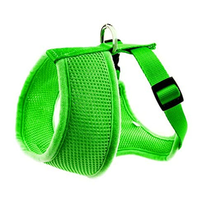 EcoBark Dog Harness - Eco-Friendly Max Comfort Harnesses - Luxurious Soft Mesh Halter - Over the Head Harness Vest- No Pull and No Choke for Small, Toy Breed, and Teacup Dogs (XS, Green) - color: Green