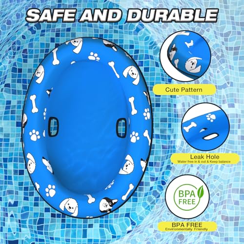Dog Float Raft - Inflatable Dog Swimming Float for Summer Dogs Water Floats (Small)