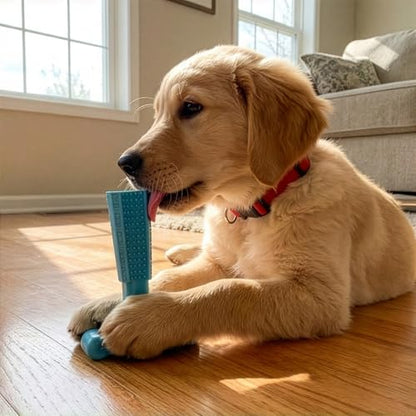 SPOT Bam-Bones Puppy T-Bone Dog Chew Toy, Chicken Flavor, 6 Inch, Bamboo Fiber & Flexible Rubber, Easy Grip Design for Gentle Chewers, Small Dogs & Puppies