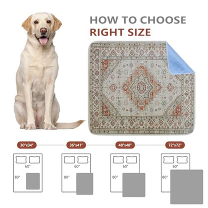 Qeils Washable Pee Pads, Reusable Puppy Pads Super Absorbent Leakproof Dog Training Pads, Non-Slip Wee Wee Pads for Crate, Floor, Potty Pads Feeding Mat Dog Pee 2 Pack 36"x41" - size: 36"*41"(Pack of 2)