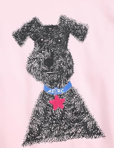 Aelfric Eden Dog Graphic Hoodie Oversized Cute Star Sweatshirt Unisex Y2k Casual Hooded Pullover - color: Pink, size: X-Large
