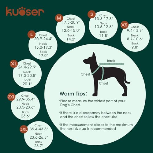 Kuoser Dog Winter Coat, Reversible Waterproof Dog Jacket with Reflective Strip, Warm Dogs Fleece Vest Adjustable Doggy Cold Weather Clothes Plaid Christmas Outfit Pet Apparel for Small Dogs, Red XS - color: Red, size: X-Small (Chest Girth: 9.4-13.8'' )
