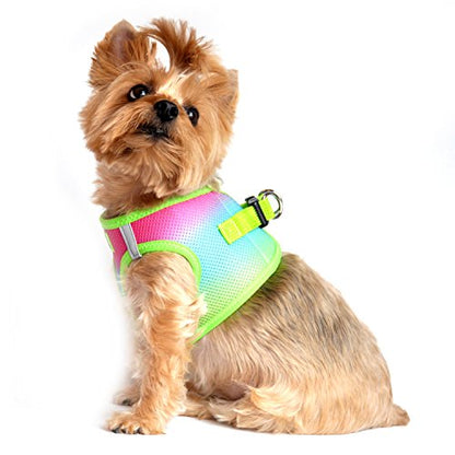 DOGGIE DESIGN American River Dog Harness Ombre Collection - Rainbow XS - color: Rainbow, size: X-Small