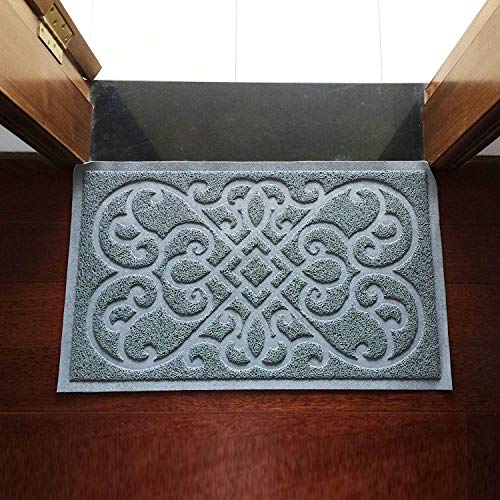 PetLike Cat Litter Box Mat, Thick Kitty Litter Trapping Mat, Durable,Waterproof &Washable with Non-Slip Backing, Soft on Kitty Paws and Easy to Clean, BPA Free - color: Light Grey, size: 30x18