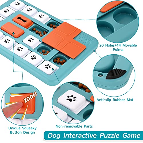 FOXMM Dog Puzzle Toys - Interactive IQ Training & Mental Stimulating Toys for Large, Medium & Small Dogs - style: S-Level 3