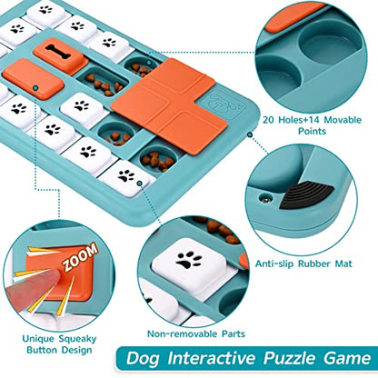 FOXMM Dog Puzzle Toys - Interactive IQ Training & Mental Stimulating Toys for Large, Medium & Small Dogs - style: S-Level 3