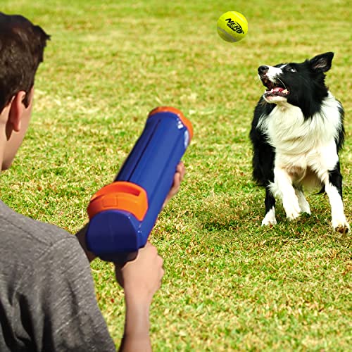 Nerf Dog Tennis Ball Blaster Dog Toy - size: 20 Inch Large Blaster with 4 Balls