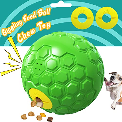 Dog Puzzle Toy – Durable Squeaky Chew Toy for Medium & Large Dogs, Treat Dispenser for Slow Feeding & Interactive Play (Green) - color: Green