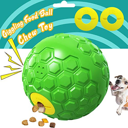 Dog Puzzle Toy – Durable Squeaky Chew Toy for Medium & Large Dogs, Treat Dispenser for Slow Feeding & Interactive Play (Green) - color: Green