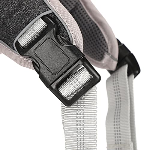 Dog Vest Harness Adjustable Reflective Chest Strap for Large Medium Dogs - Anti - Lost 360° Pressure Relief, Comfortable Fit, Night Safety (L) - size: L