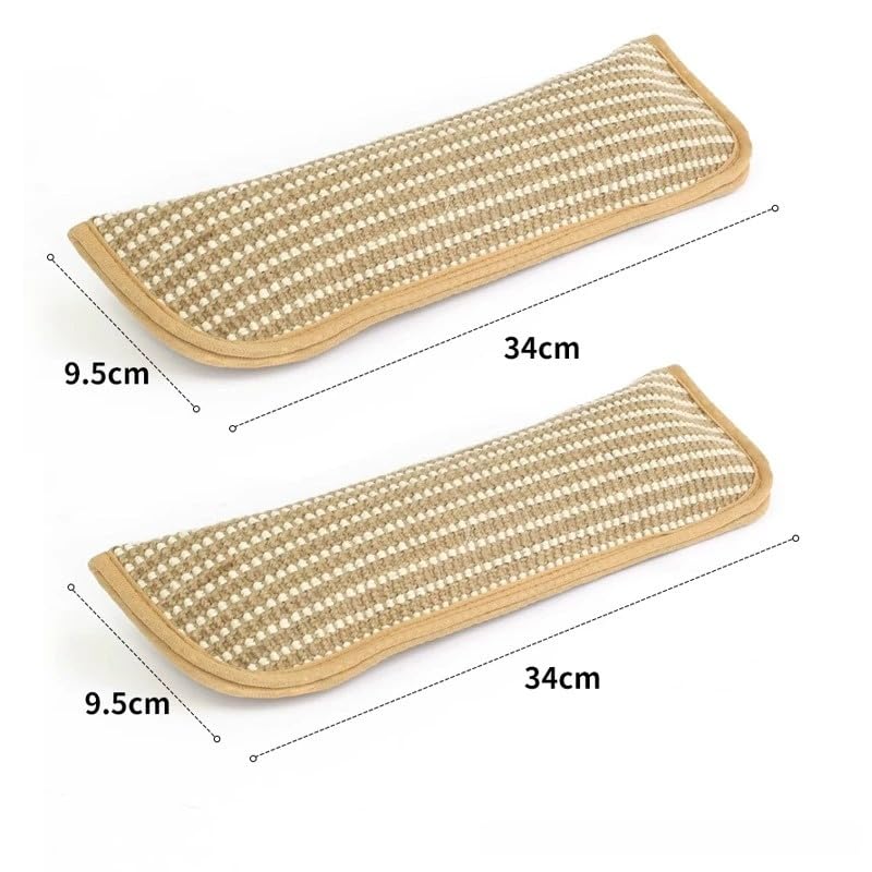 Premium Catnip-Infused Pillow: Dual Hemp Rope Cat Chew Toys for Teething, Play & Stress Relief (2-Pack)