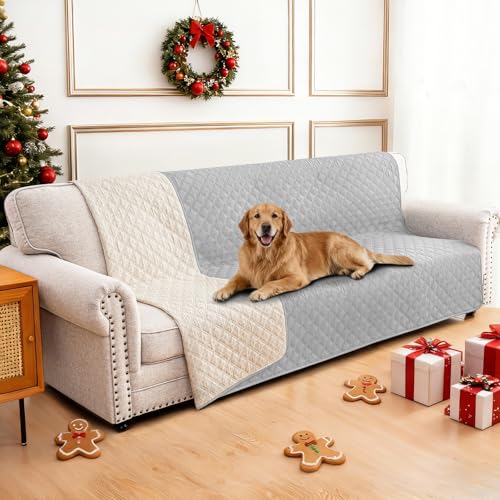 Waterproof Couch Covers for Pets, Waterproof Dog Bed Cover, Anti-Slip Soft Dog Blankets, Couch Cover for Dogs Washable, Pet Blanket for Puppy Large Dogs Cat (68x82 Inch, Light Grey) - color: Light Grey, size: 68" x 82" (Pack of 1)